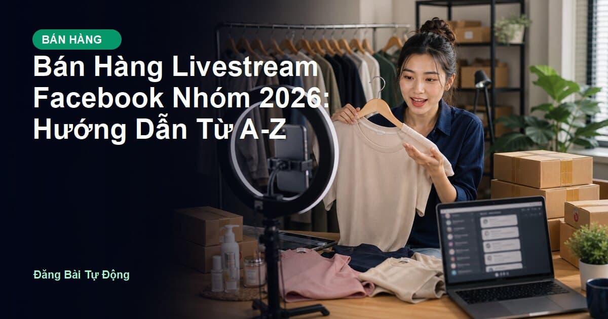 Bán Hàng Livestream Facebook Nhóm 2026: Hướng Dẫn Từ A-Z
