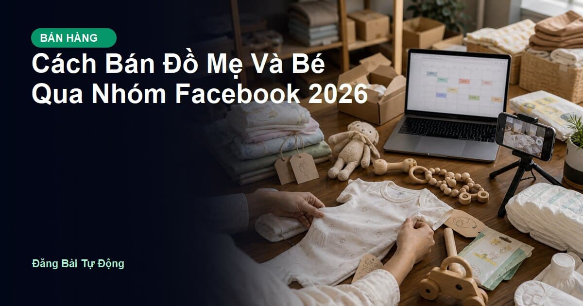 Cách Bán Đồ Mẹ Và Bé Qua Nhóm Facebook 2026