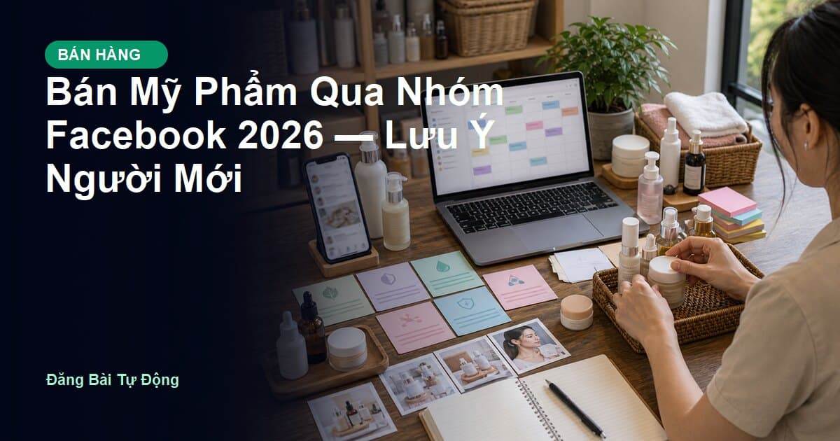 Bán Mỹ Phẩm Qua Nhóm Facebook 2026 — Lưu Ý Người Mới