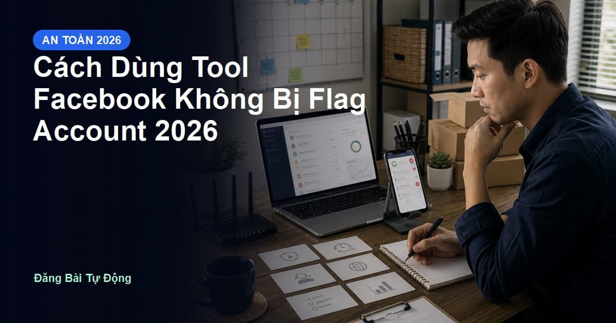 Cách Dùng Tool Facebook Không Bị Flag Account 2026
