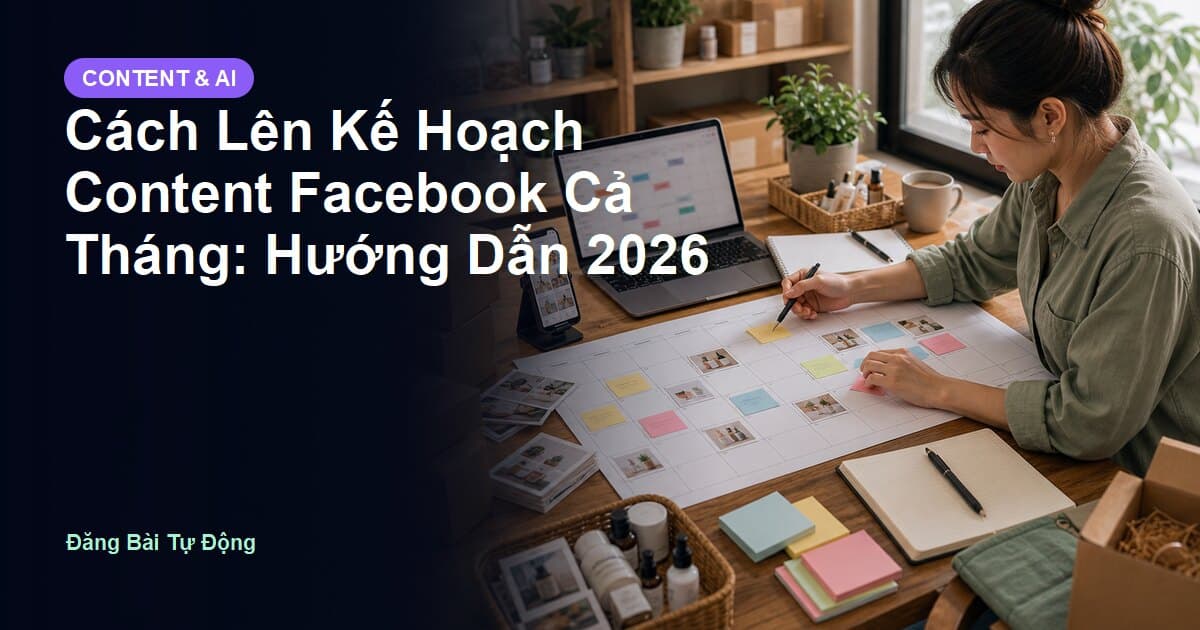Cách Lên Kế Hoạch Content Facebook Cả Tháng: Hướng Dẫn 2026