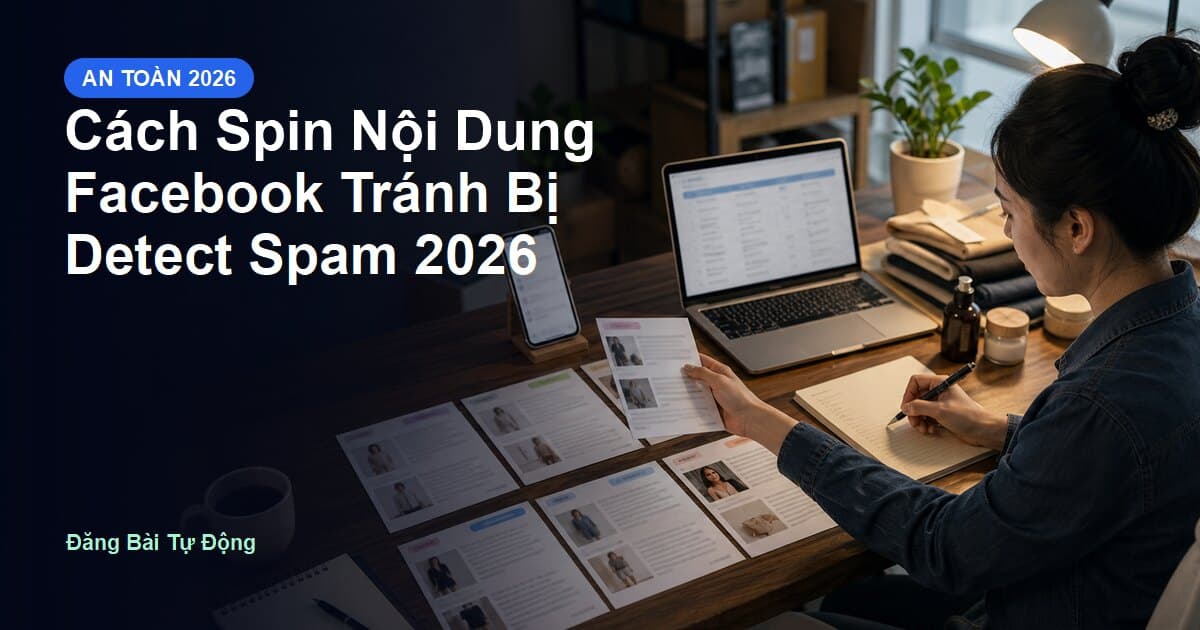 Cách Spin Nội Dung Facebook Tránh Bị Detect Spam 2026