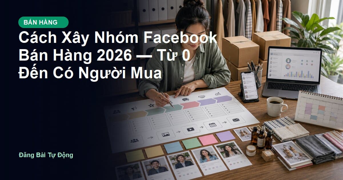 Cách Xây Nhóm Facebook Bán Hàng 2026 — Từ 0 Đến Có Người Mua