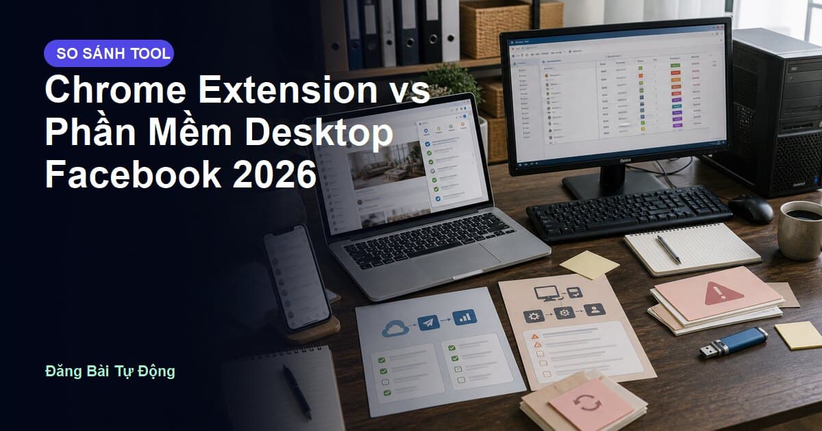 Chrome Extension vs Phần Mềm Desktop Facebook 2026