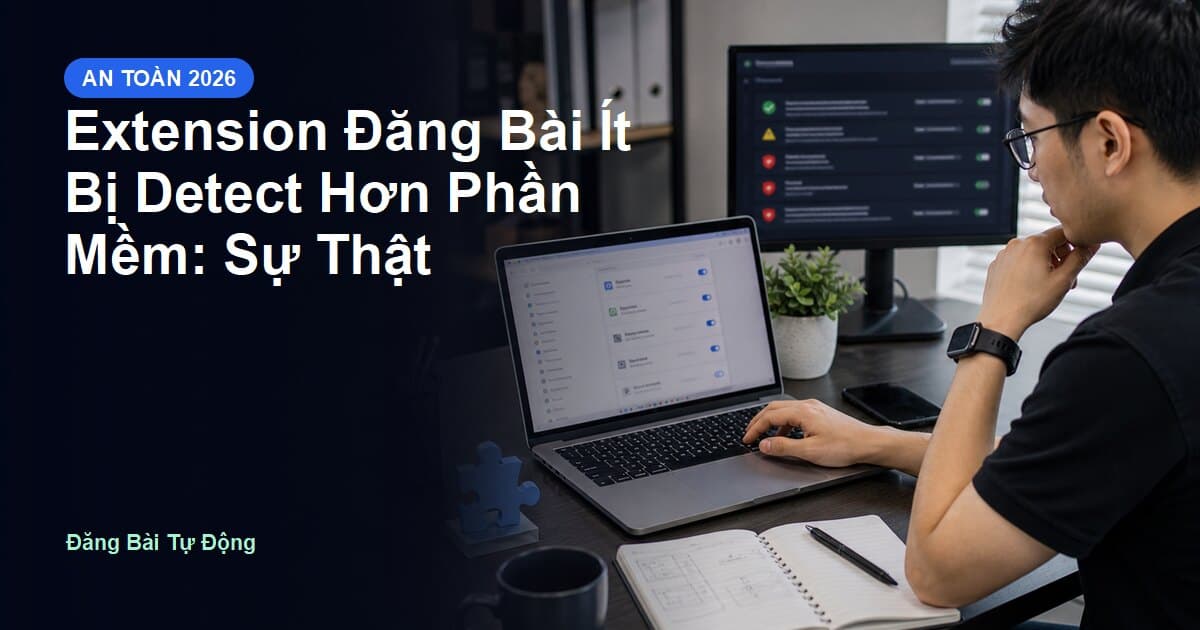 Extension Đăng Bài Ít Bị Detect Hơn Phần Mềm: Sự Thật