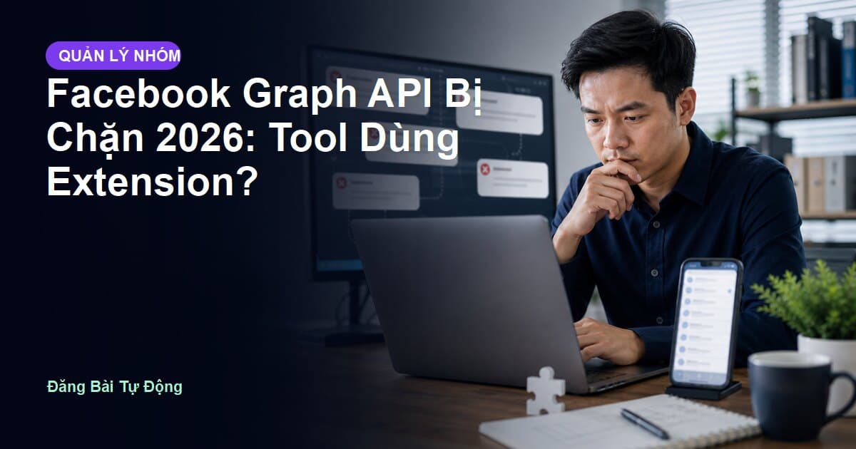 Facebook Graph API Bị Chặn 2026: Tool Dùng Extension?