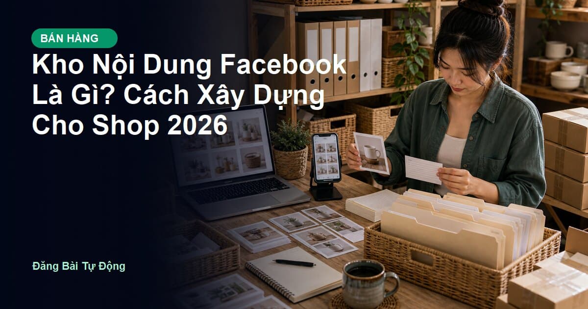 Kho Nội Dung Facebook Là Gì? Cách Xây Dựng Cho Shop 2026