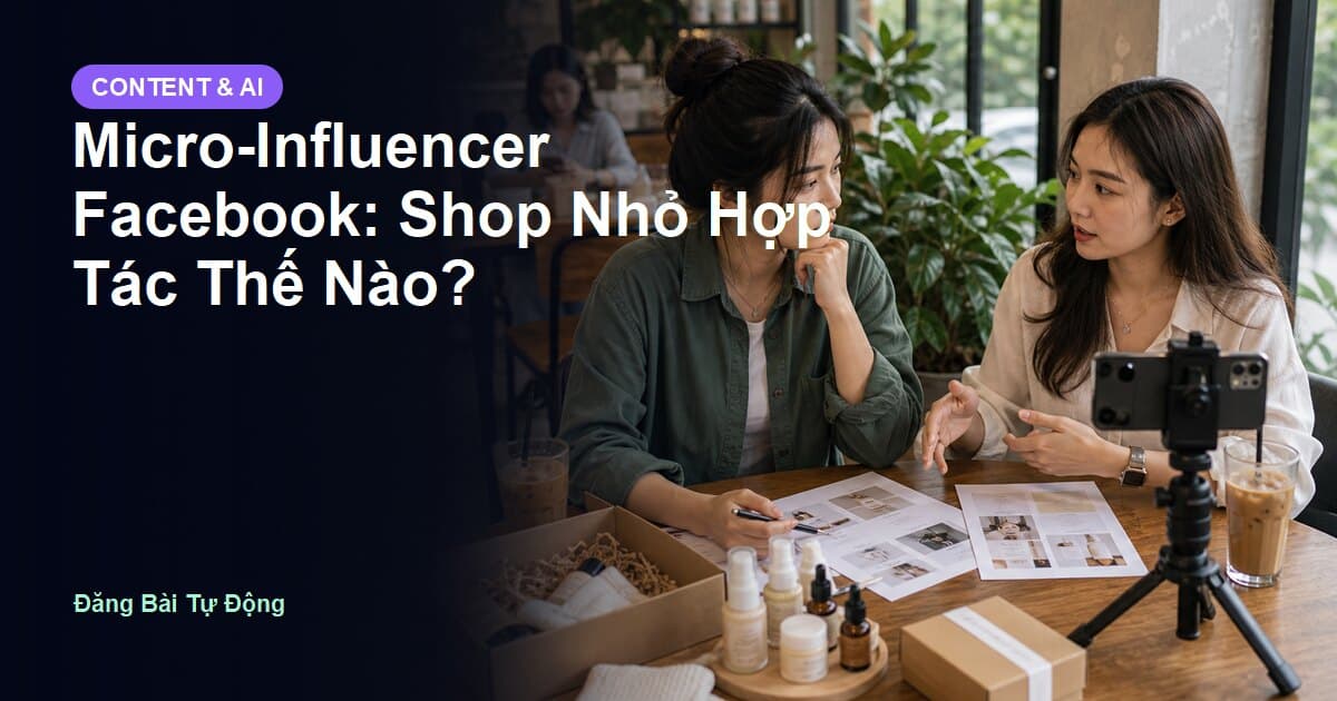 Micro-Influencer Facebook: Shop Nhỏ Hợp Tác Thế Nào?