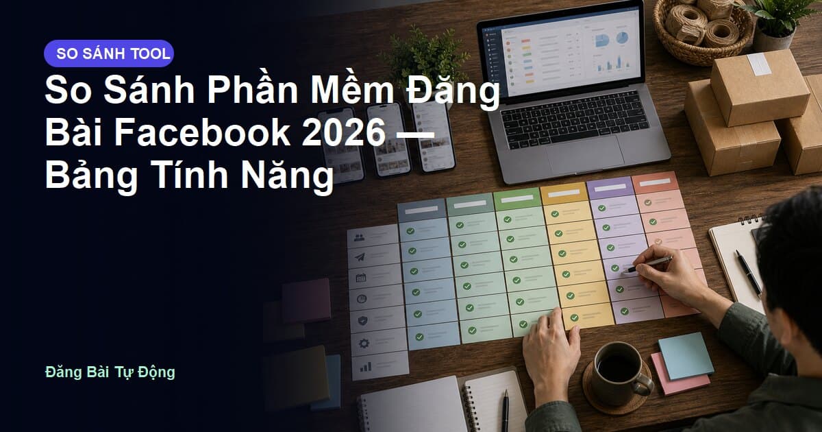 So Sánh Phần Mềm Đăng Bài Facebook 2026 — Bảng Tính Năng