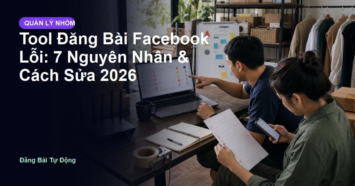 Tool Đăng Bài Facebook Lỗi: 7 Nguyên Nhân & Cách Sửa 2026