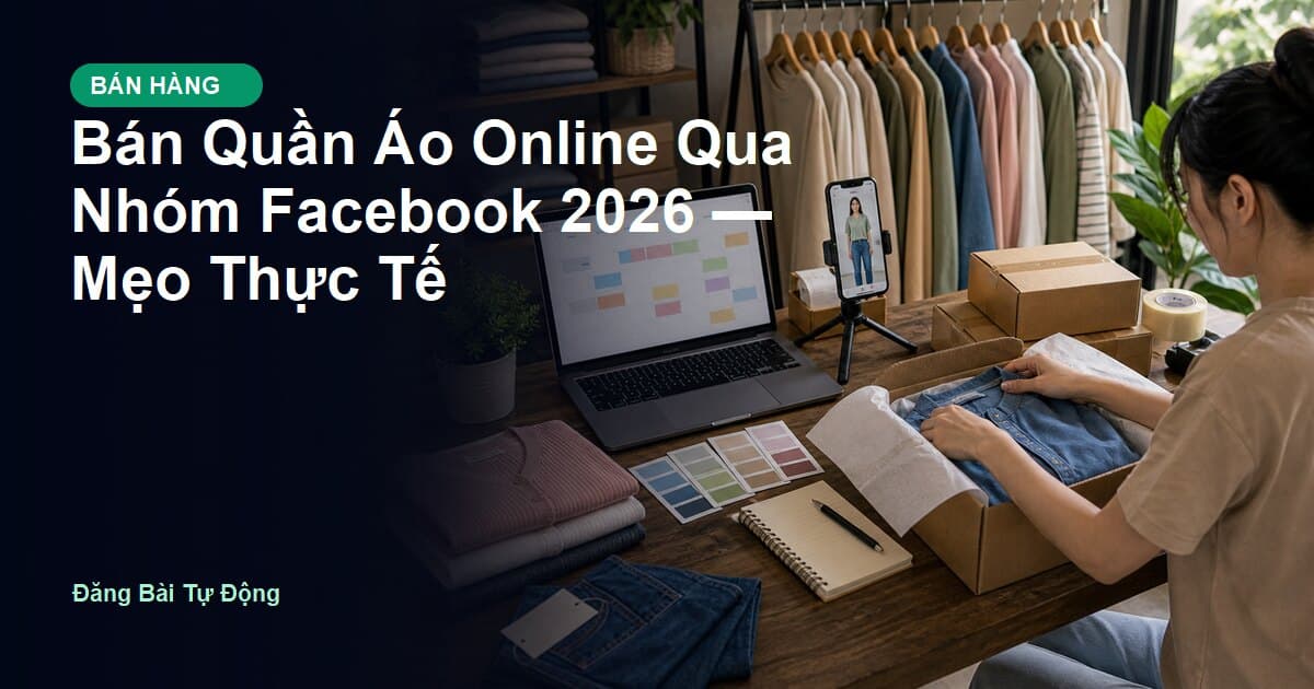 Bán Quần Áo Online Qua Nhóm Facebook 2026 — Mẹo Thực Tế