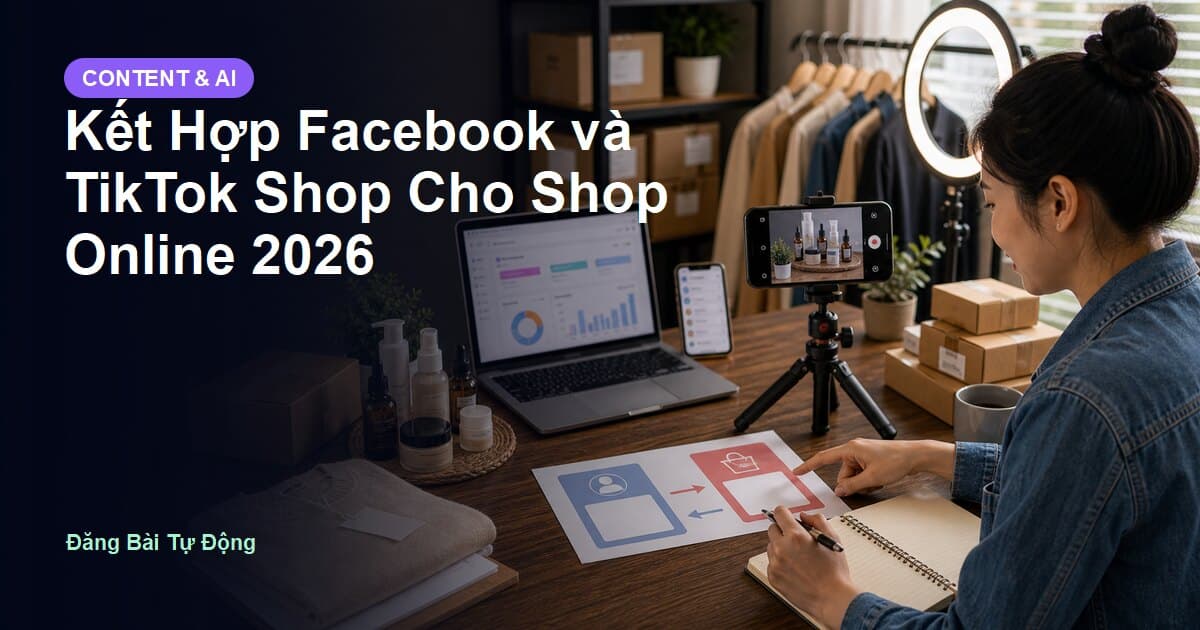 Kết Hợp Facebook và TikTok Shop Cho Shop Online 2026