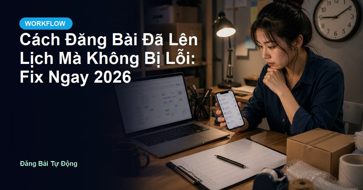 Cách Đăng Bài Đã Lên Lịch Mà Không Bị Lỗi: Fix Ngay 2026