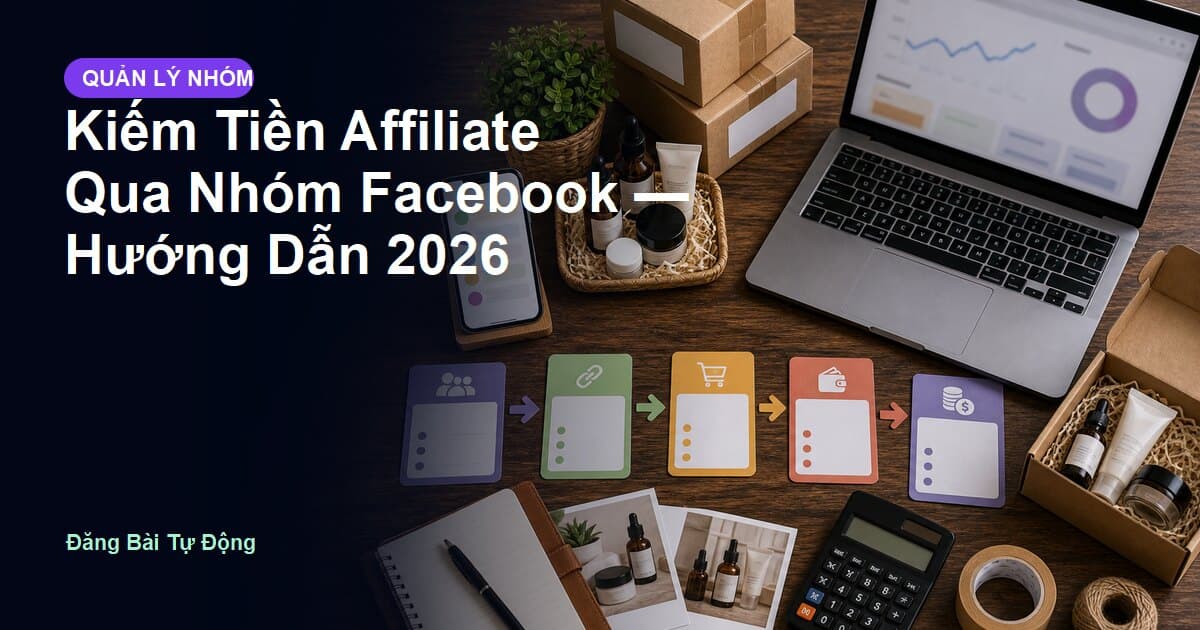 Kiếm Tiền Affiliate Qua Nhóm Facebook — Hướng Dẫn 2026