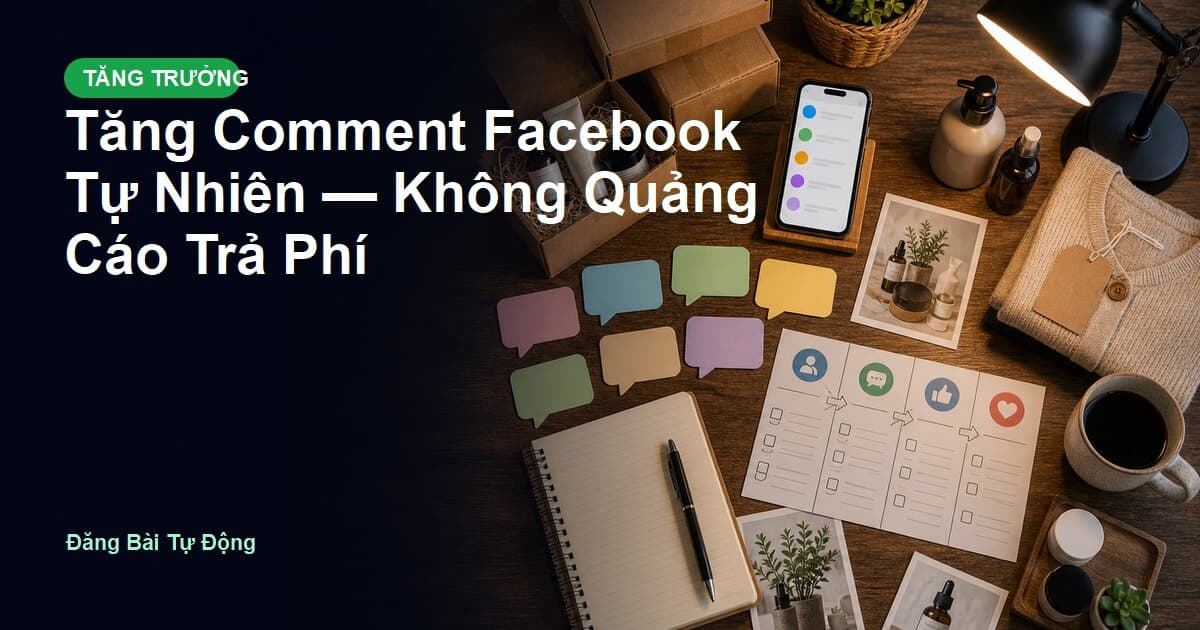 Tăng Comment Facebook Tự Nhiên — Không Quảng Cáo Trả Phí