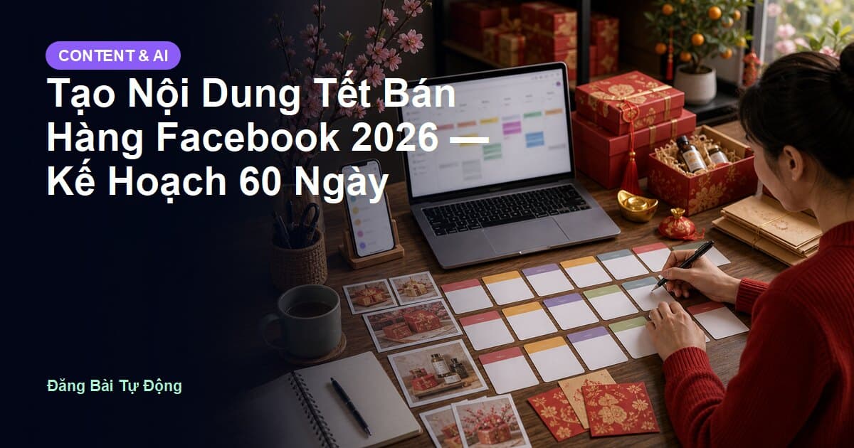 Tạo Nội Dung Tết Bán Hàng Facebook 2026 — Kế Hoạch 60 Ngày
