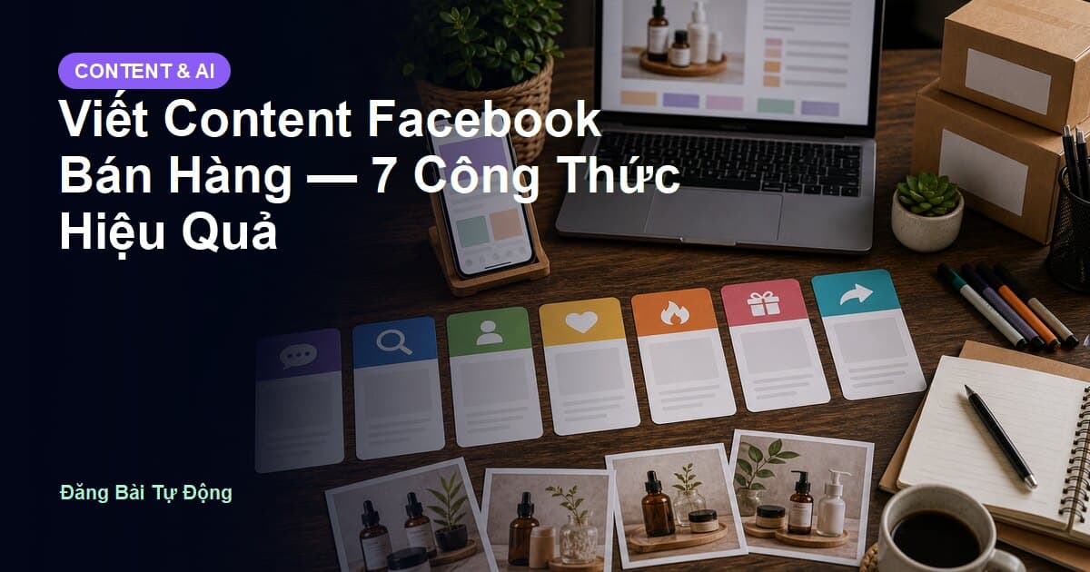 Viết Content Facebook Bán Hàng — 7 Công Thức Hiệu Quả