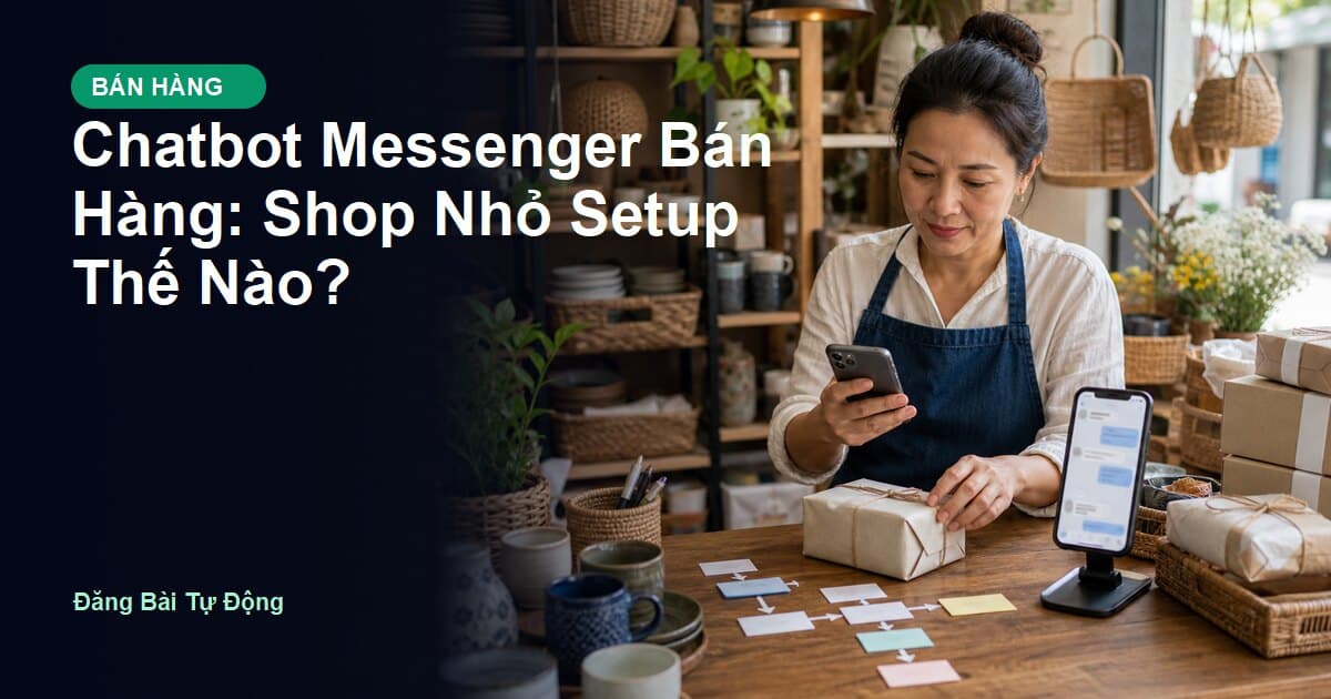 Chatbot Messenger Bán Hàng: Shop Nhỏ Setup Thế Nào?