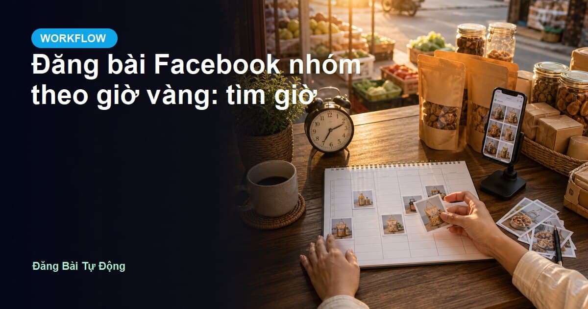 Đăng bài Facebook nhóm theo giờ vàng: tìm giờ