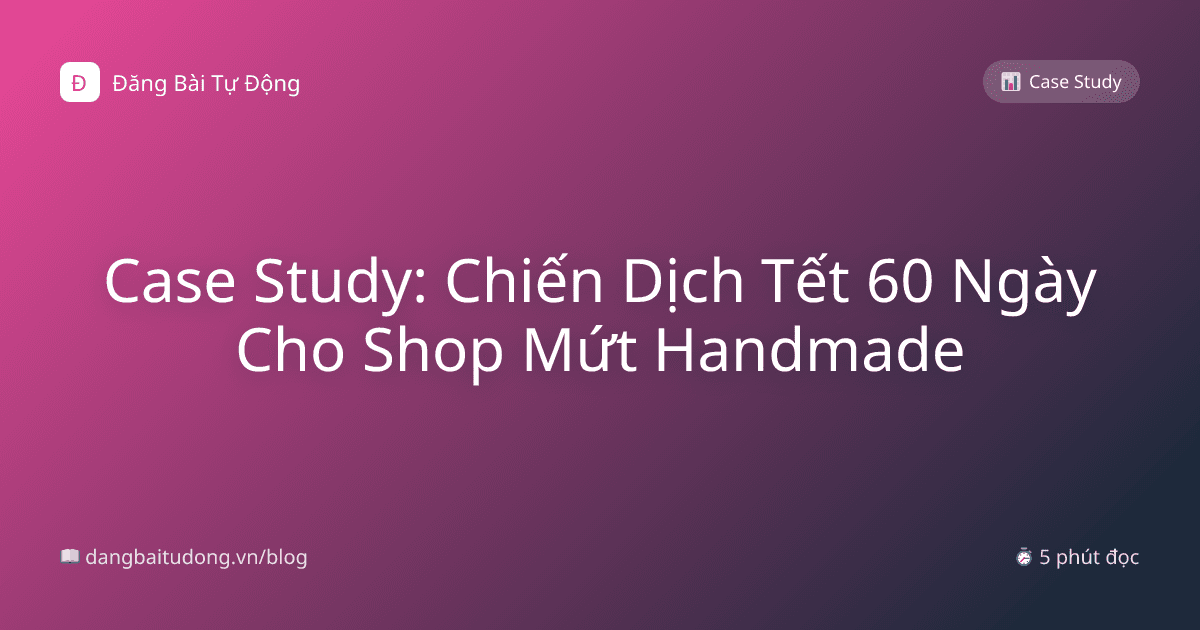 Case Study: Chiến Dịch Tết 60 Ngày Cho Shop Mứt Handmade
