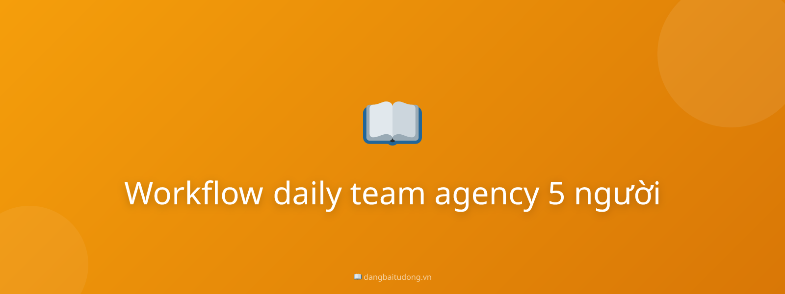 Workflow daily team agency 5 người