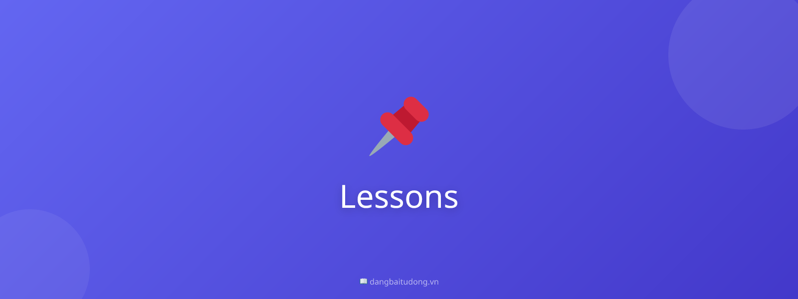 Lessons