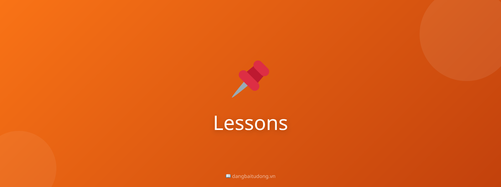 Lessons