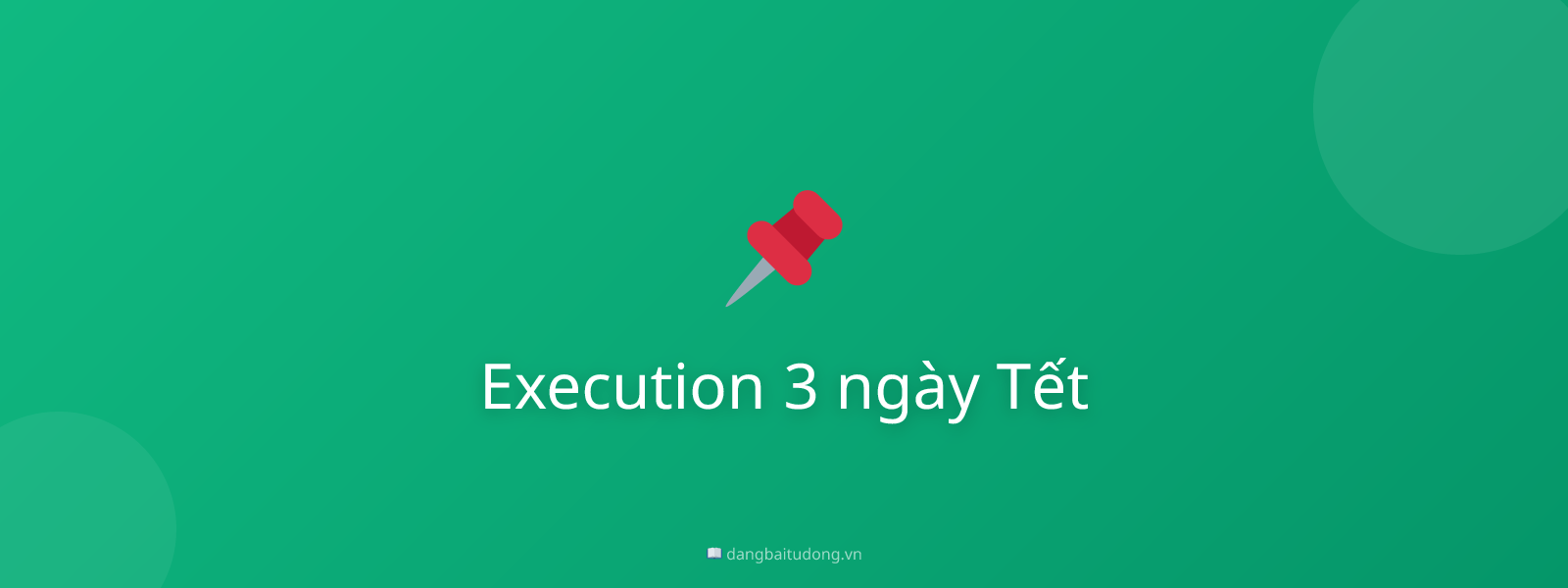 Execution 3 ngày Tết