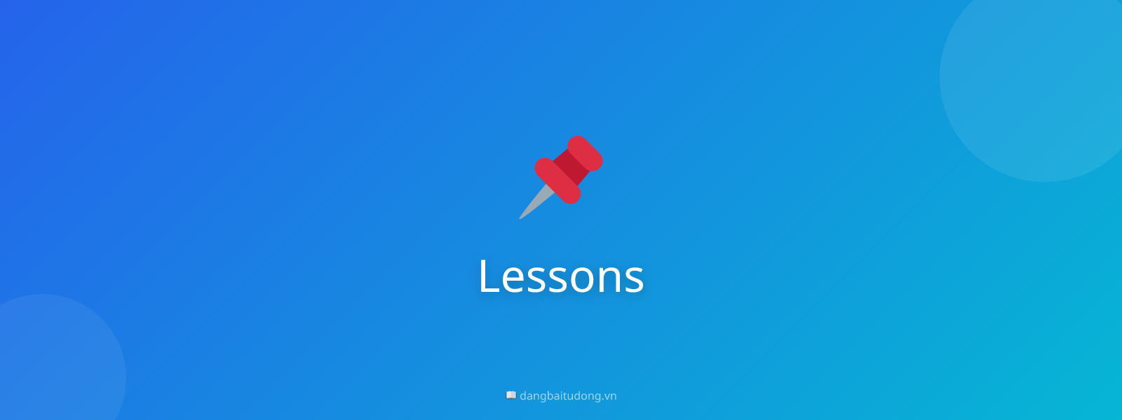 Lessons