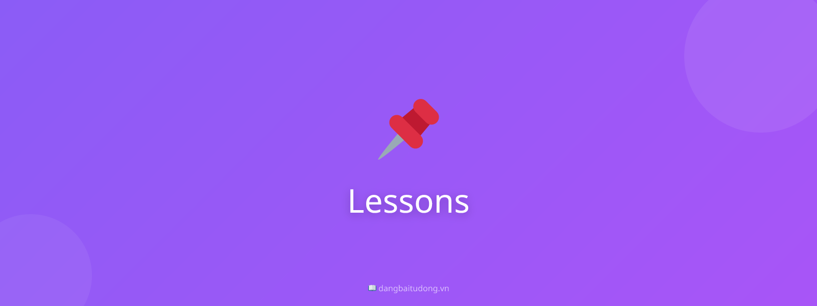 Lessons