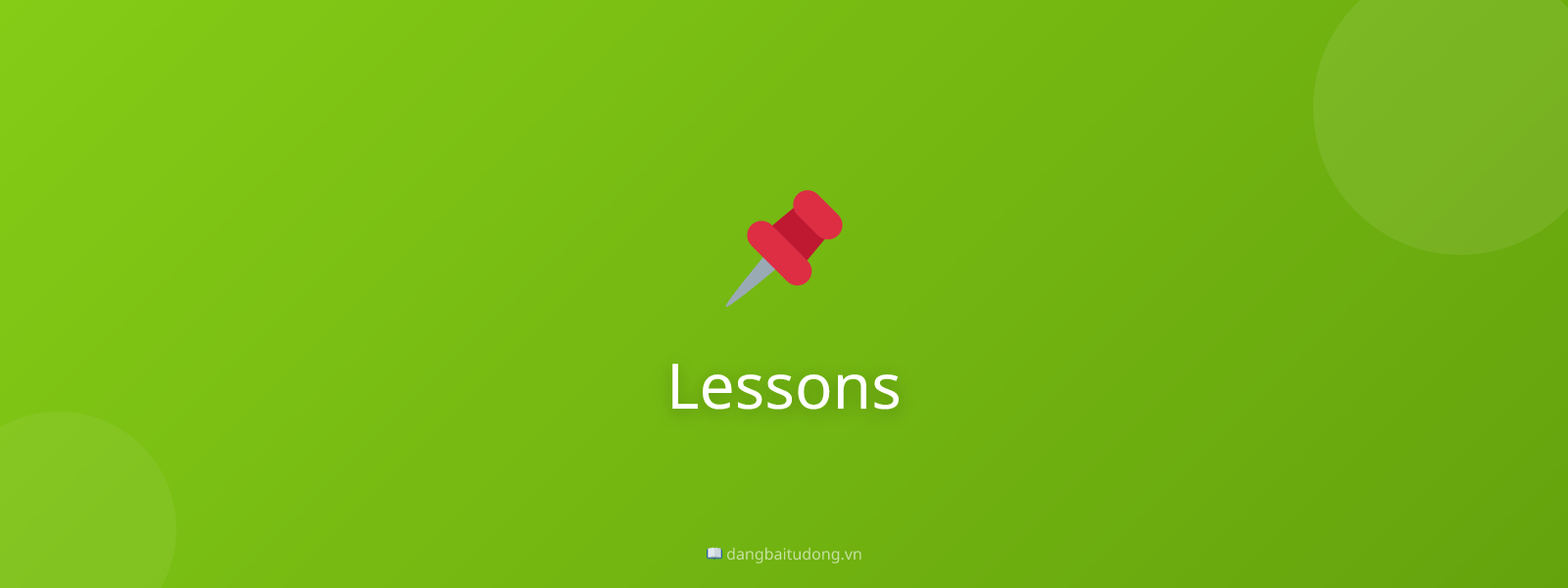Lessons
