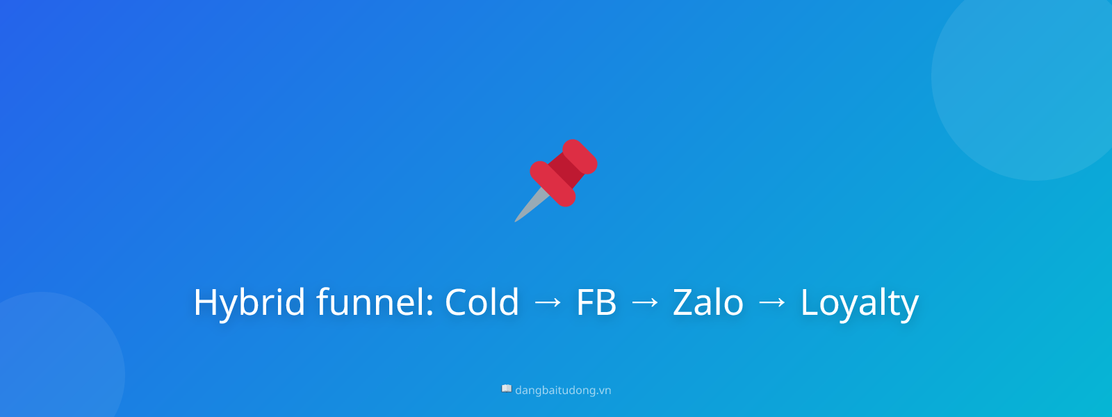 Hybrid funnel: Cold → FB → Zalo → Loyalty
