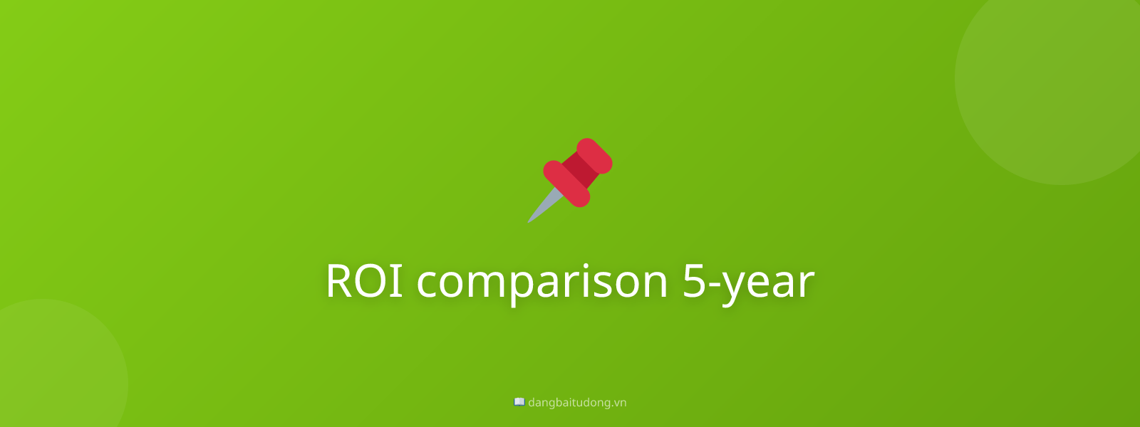 ROI comparison 5-year