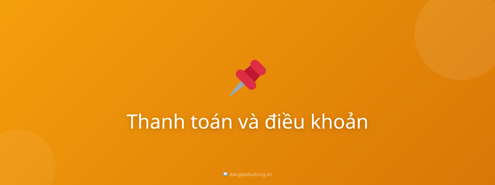 Thanh toán và điều khoản