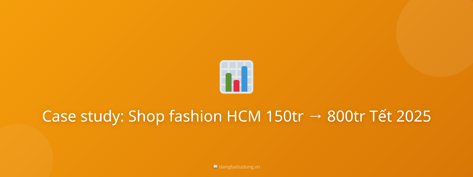 Case study: Shop fashion HCM 150tr → 800tr Tết 2025